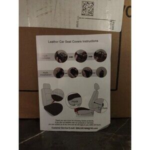 Quilive Breathable Leather Front Car Seat Covers 2 Pack